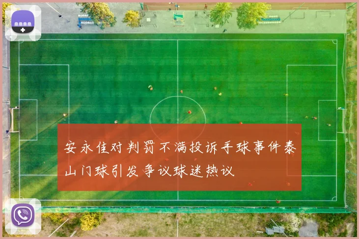 安永佳对判罚不满投诉手球事件泰山门球引发争议球迷热议